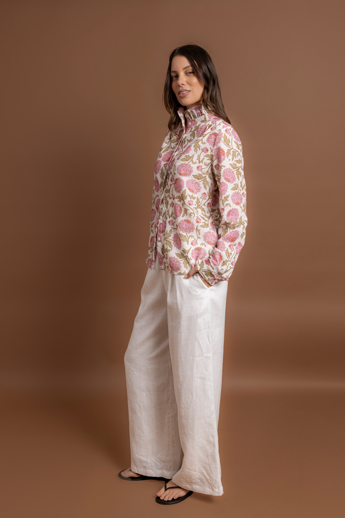 AMARA SHIRT - PINK FLORAL