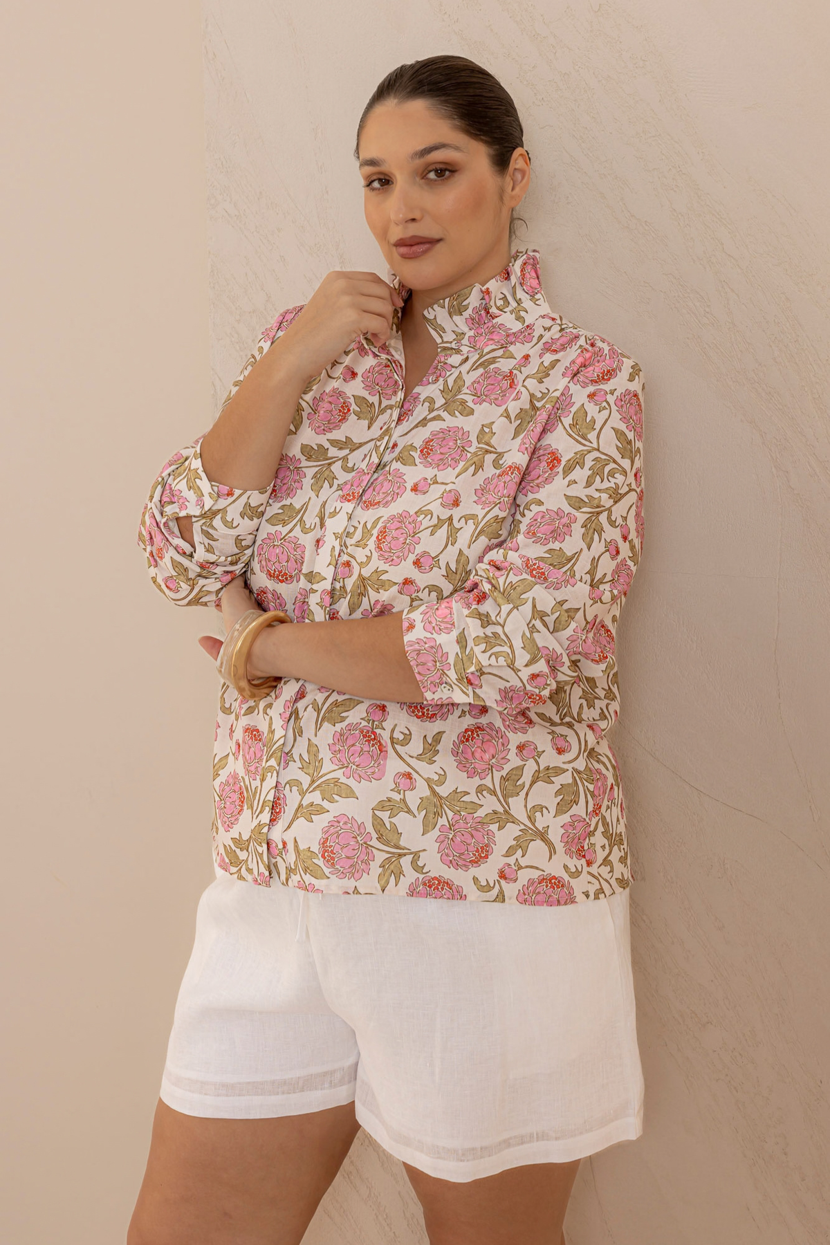 AMARA SHIRT - PINK FLORAL
