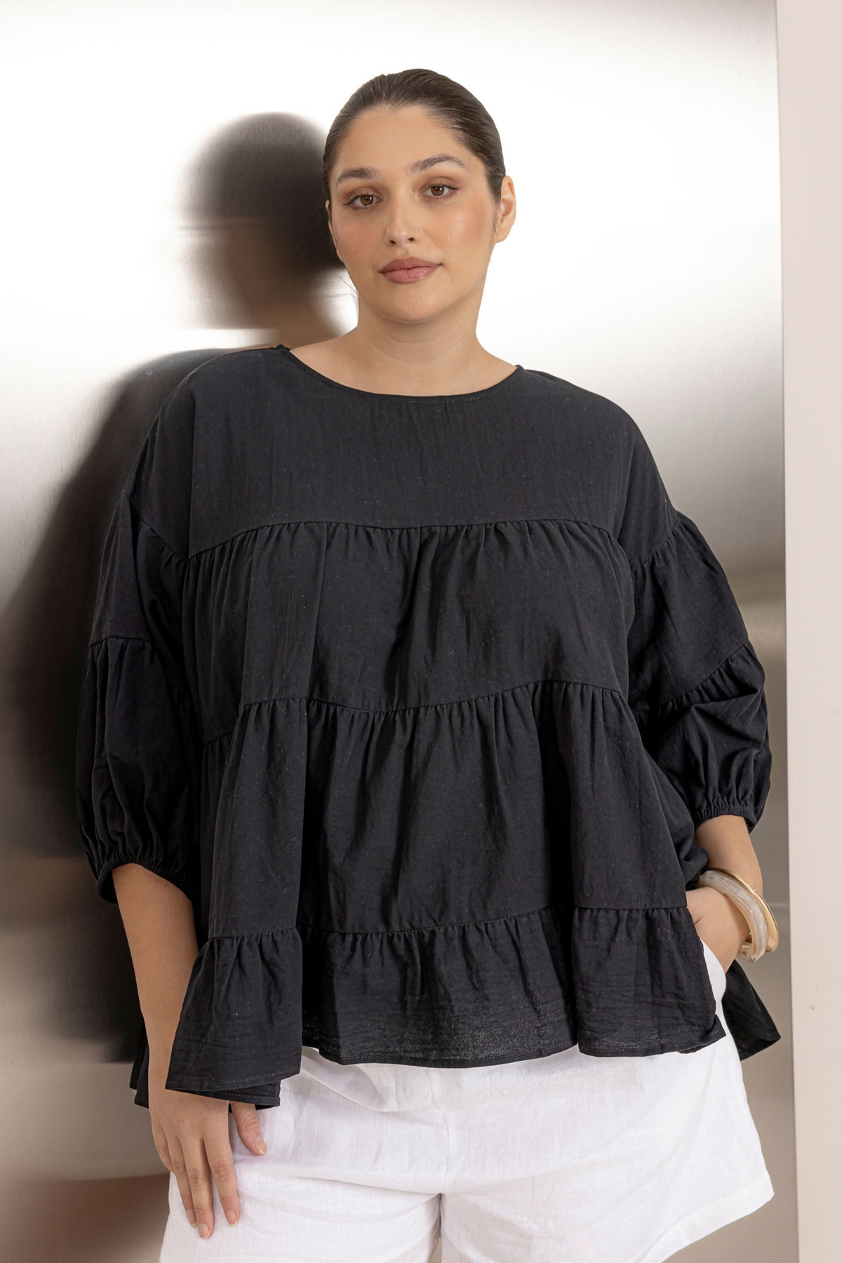 MAYA BLOUSE - BLACK