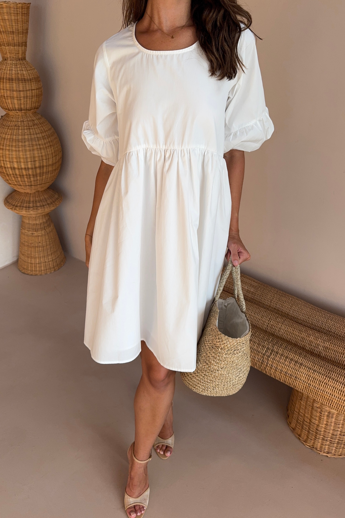 PORTIA DRESS - WHITE