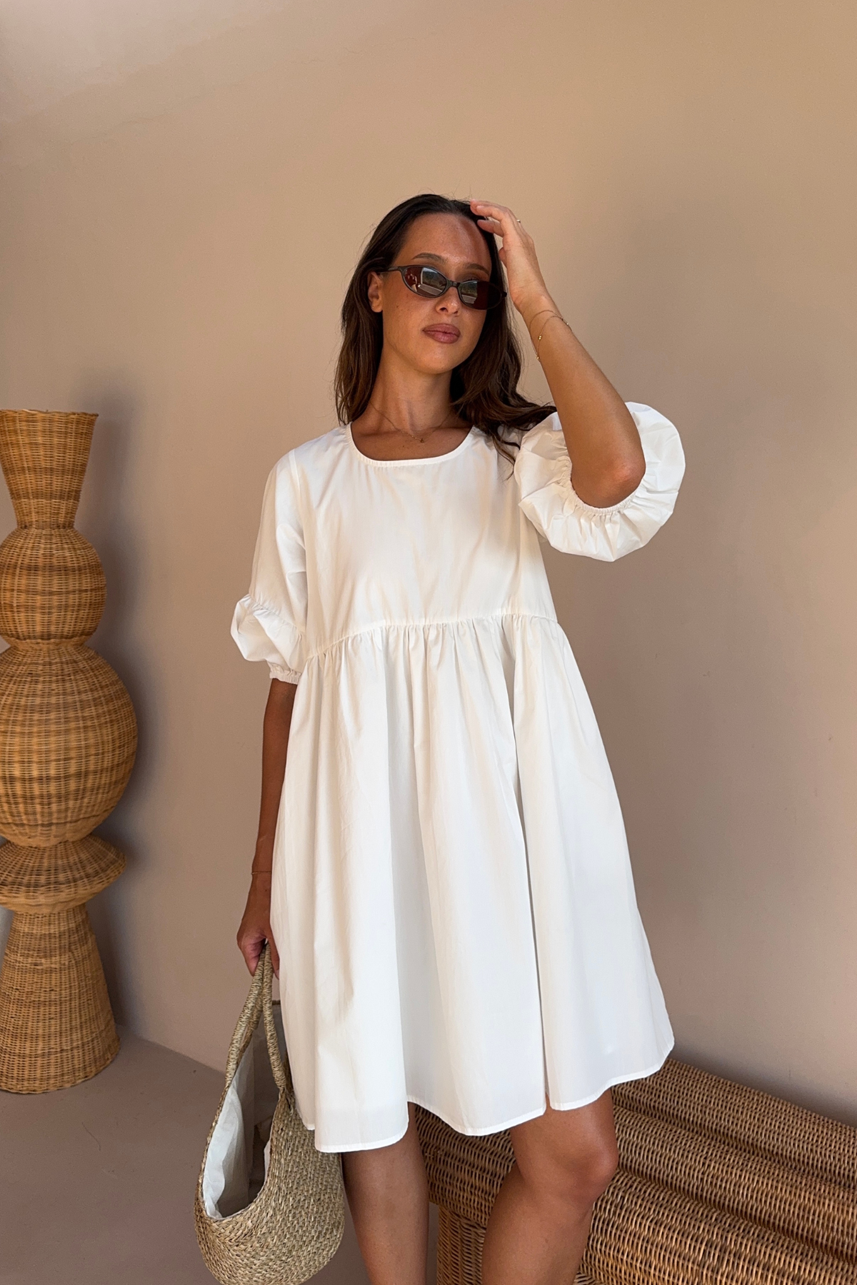 PORTIA DRESS - WHITE