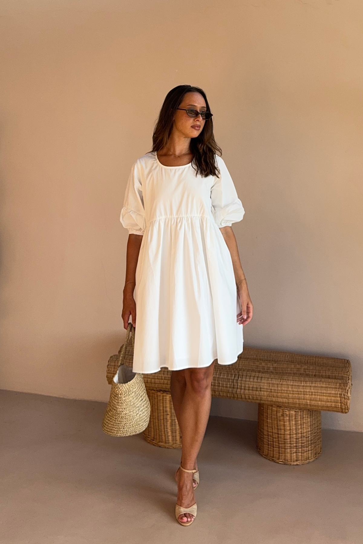 PORTIA DRESS - WHITE