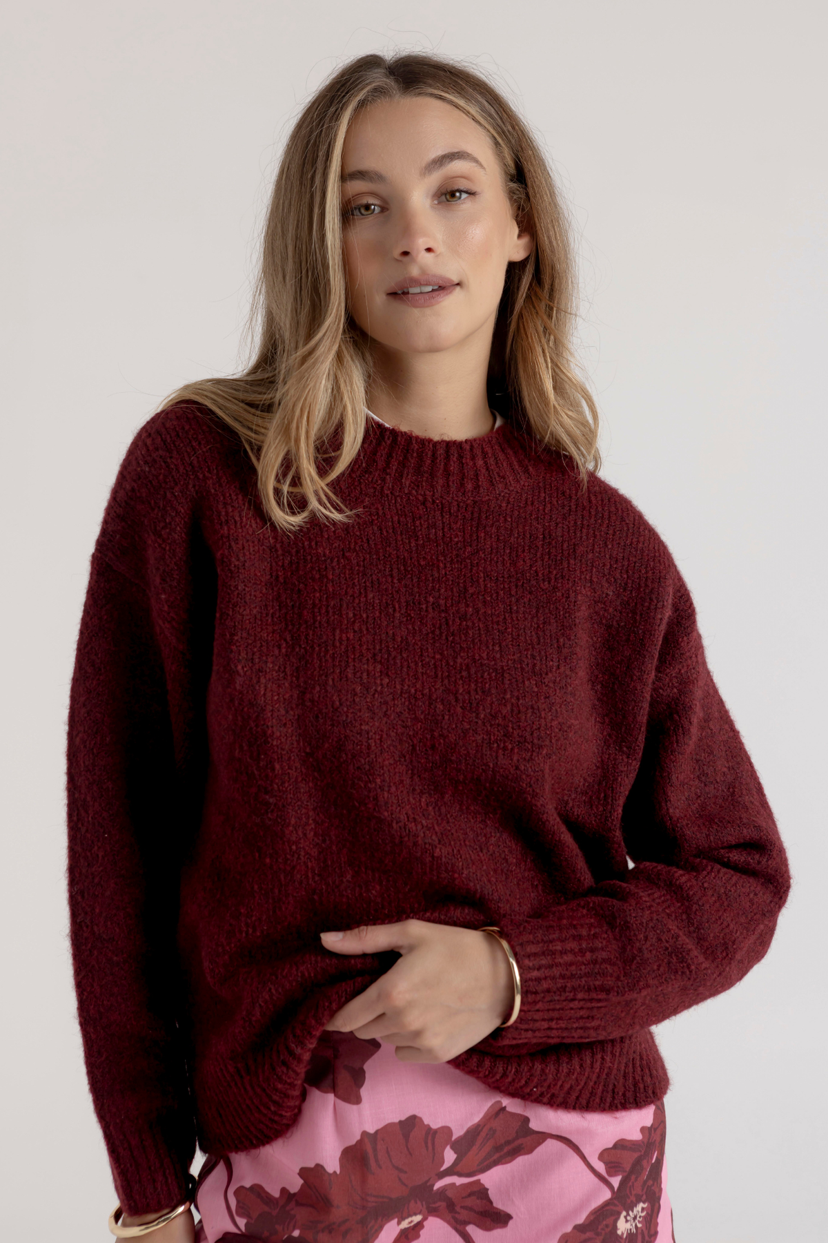 PARKER KNIT - WINE