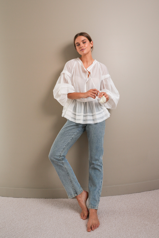 CHARLI BLOUSE - MILK