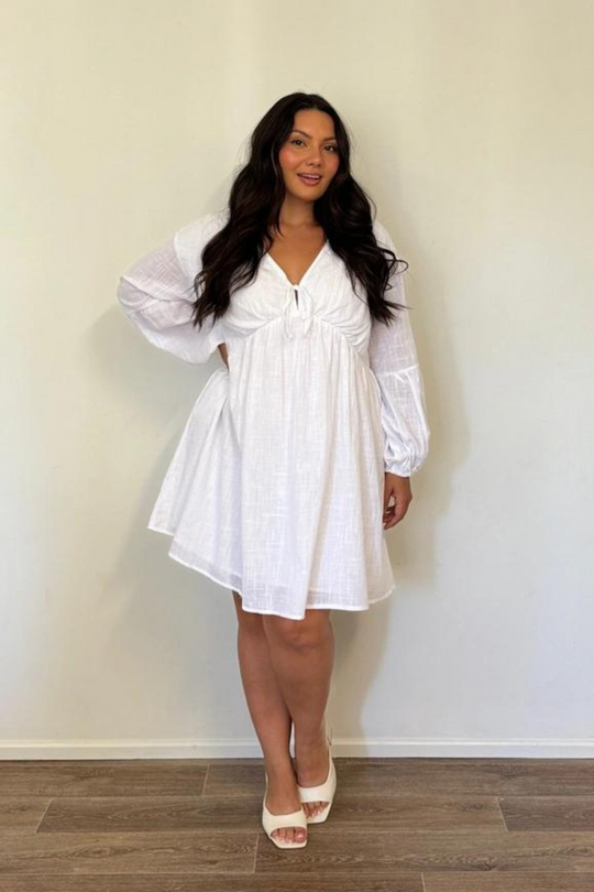 SKYLER DRESS - WHITE