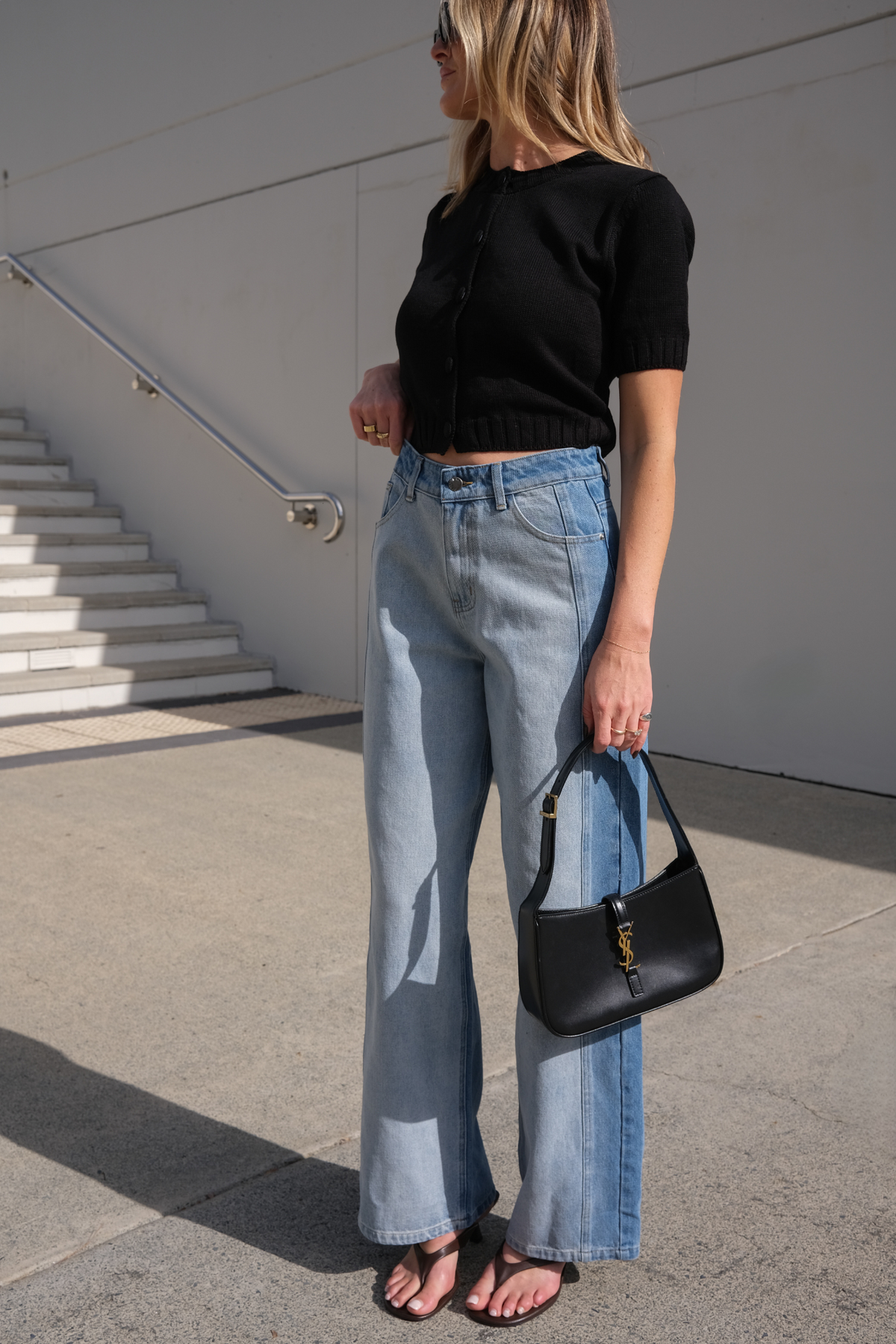 ELLY KNIT TOP - BLACK