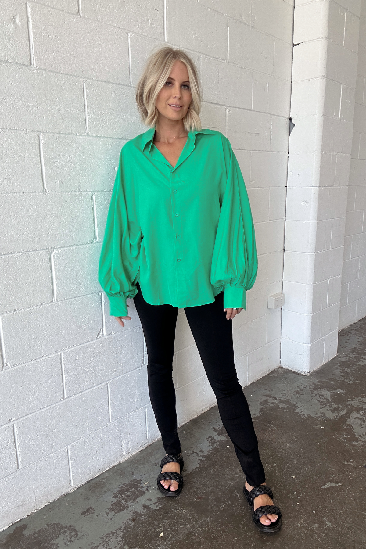 ABIGAIL BLOUSE - GREEN