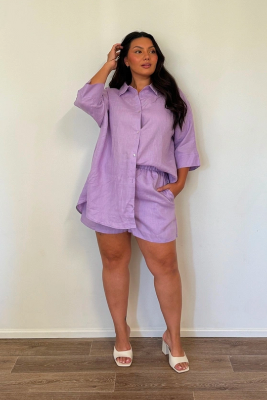 FLEUR SHIRT - LILAC