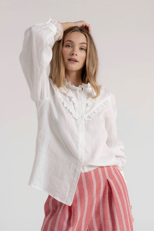 HAYLEE BLOUSE - WHITE