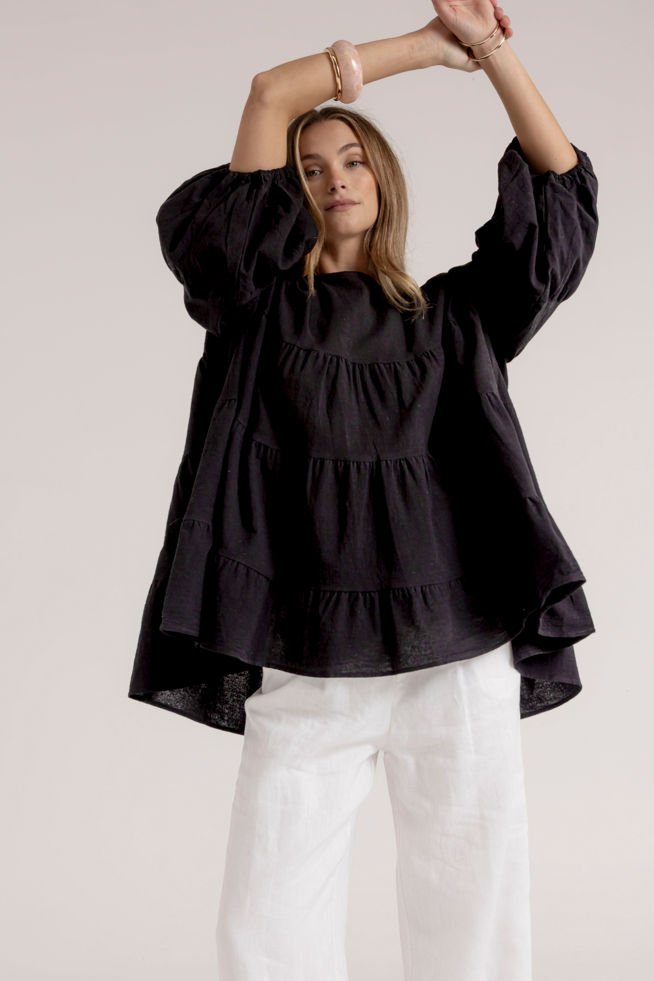 MAYA BLOUSE - BLACK