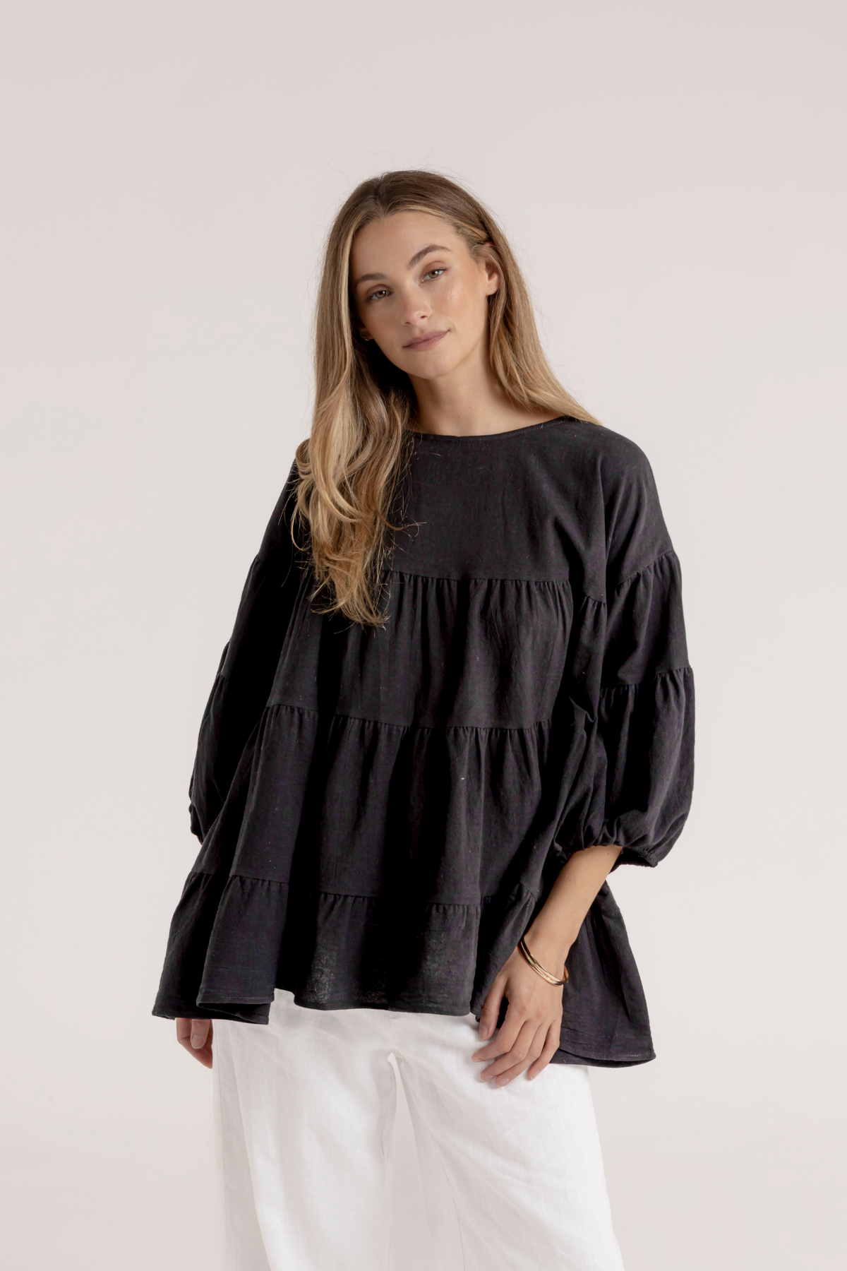 MAYA BLOUSE - BLACK