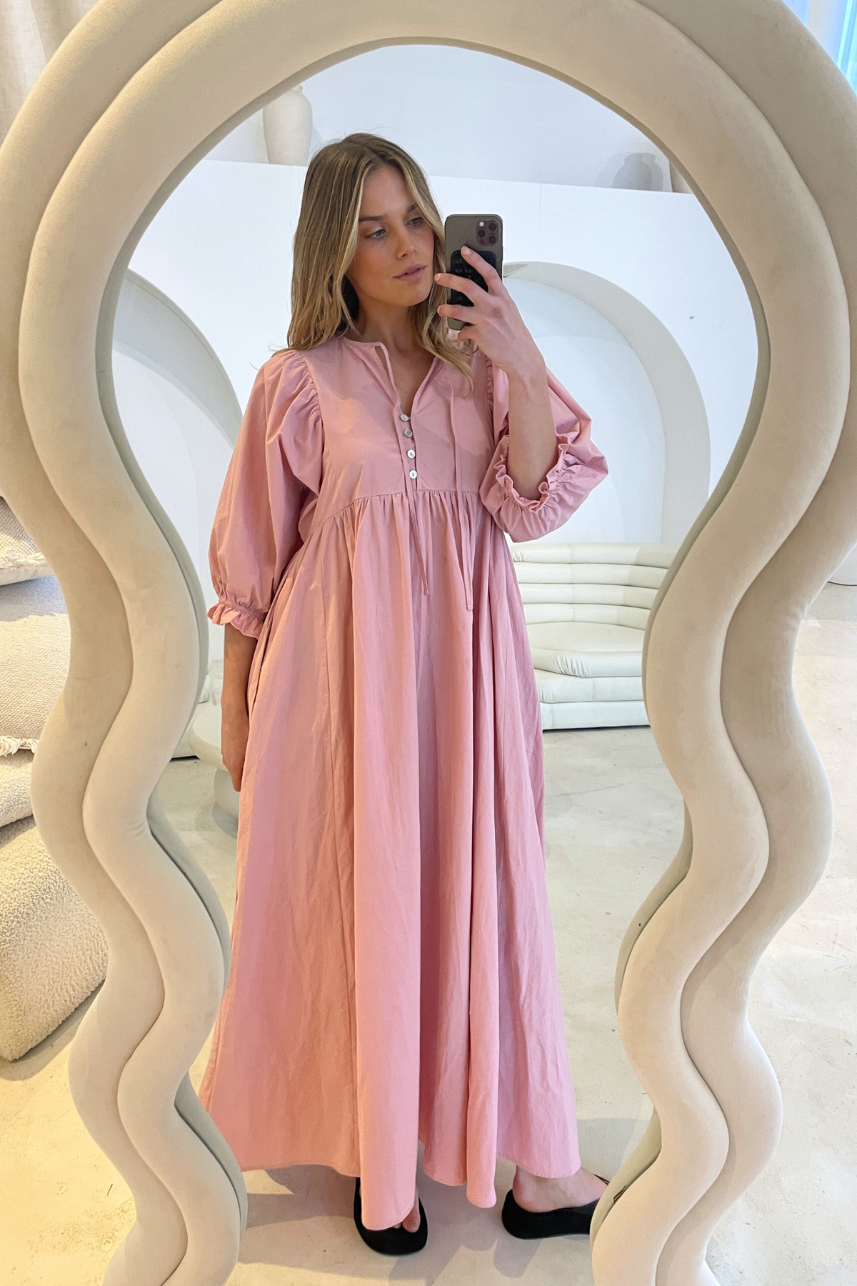 ELLIDY DRESS - BLUSH