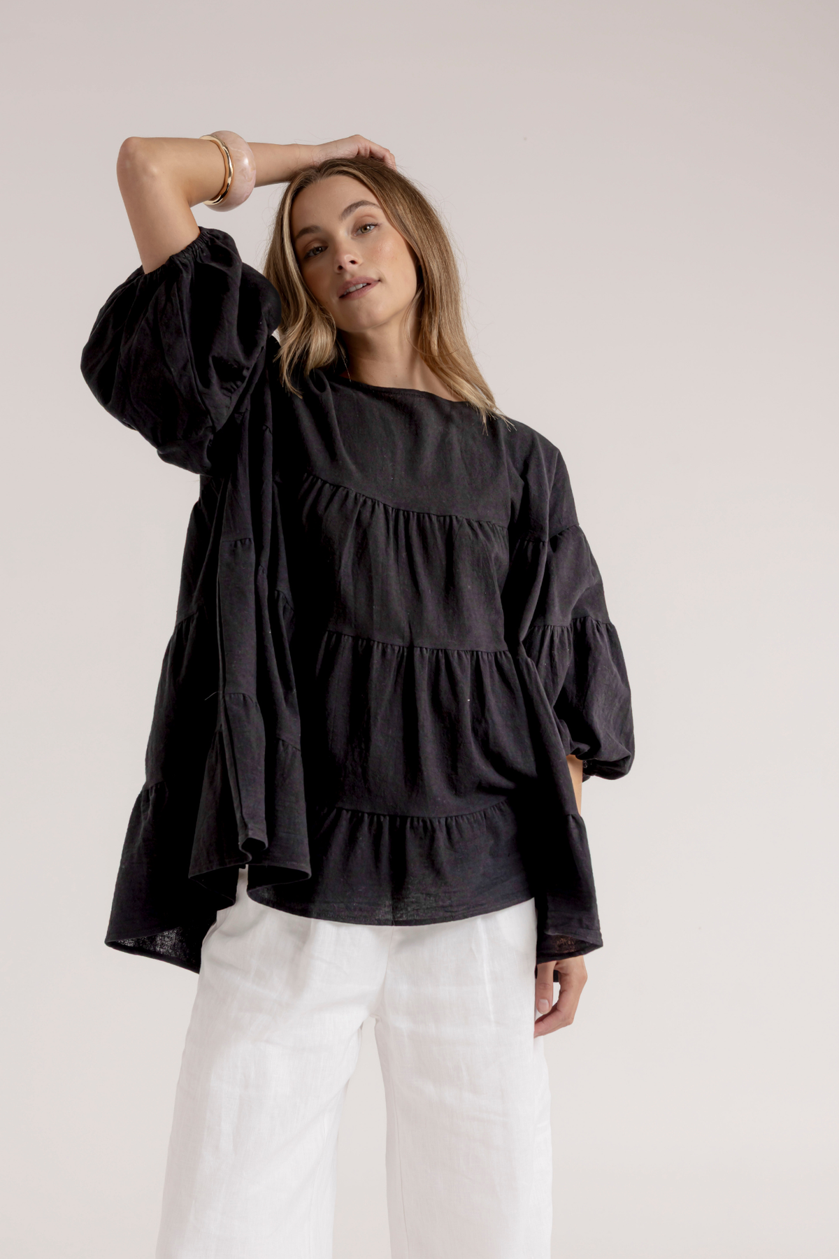 MAYA BLOUSE - BLACK