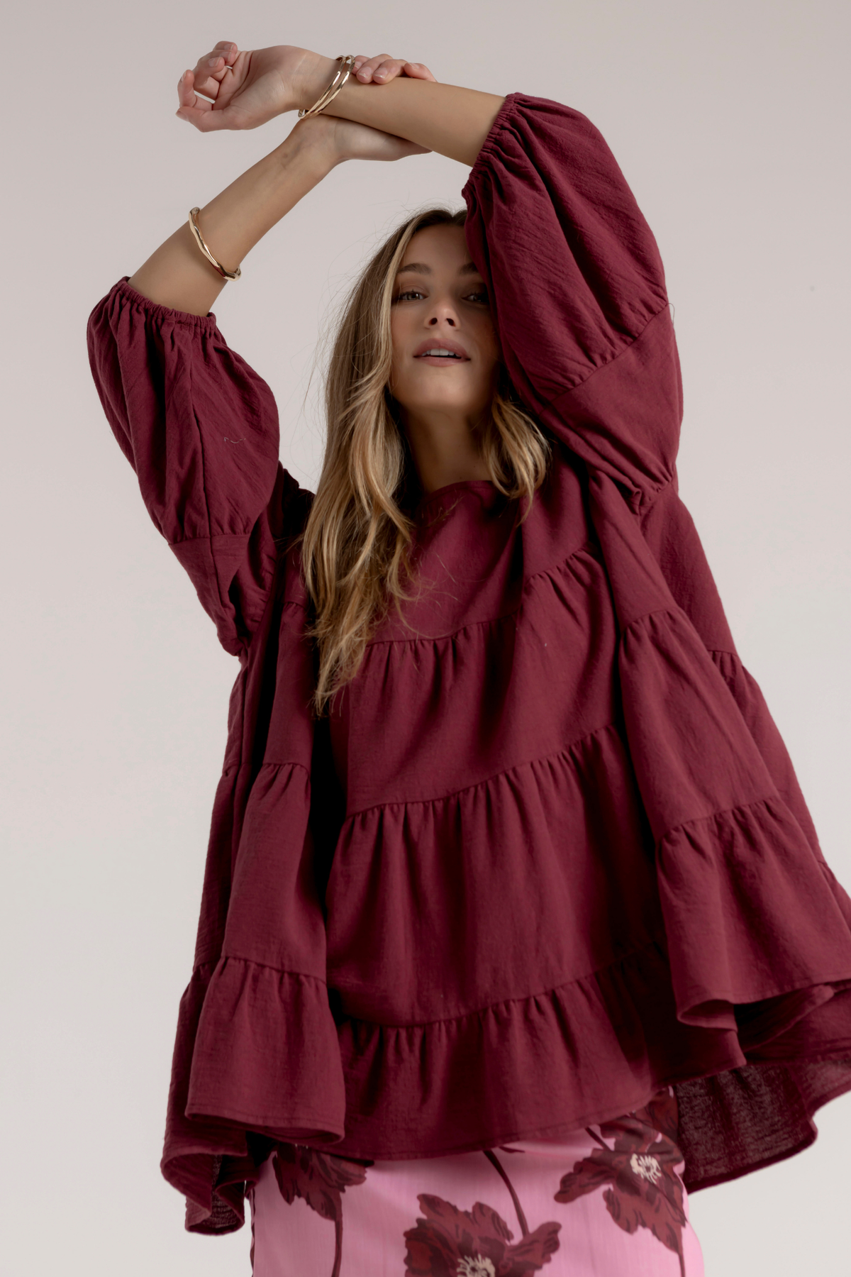 MAYA BLOUSE - WINE