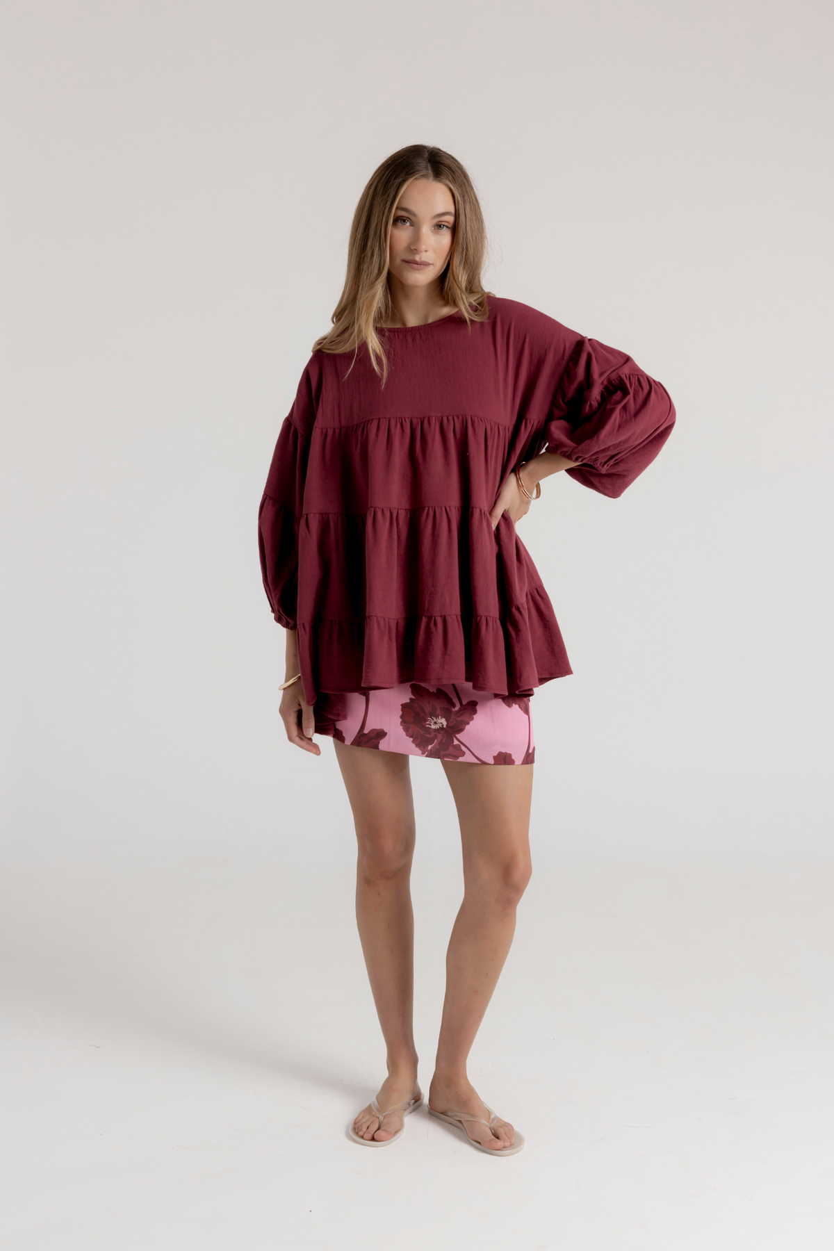 MAYA BLOUSE - WINE