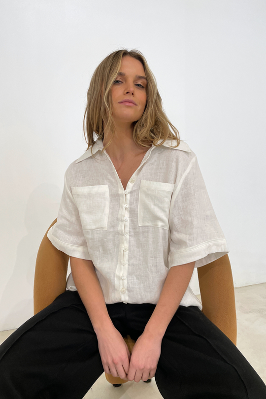 DEMI BLOUSE - IVORY