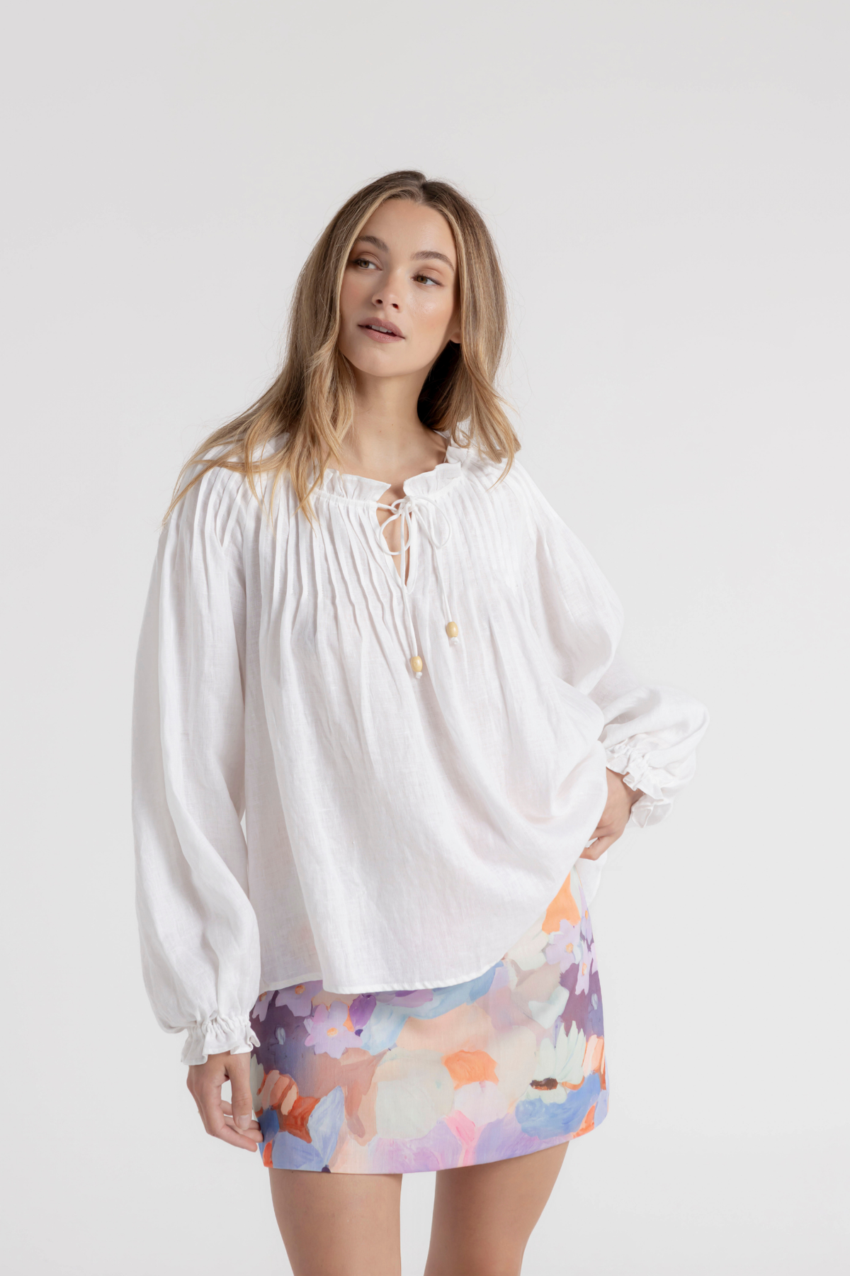 TYRA MINI SKIRT - BLOOM