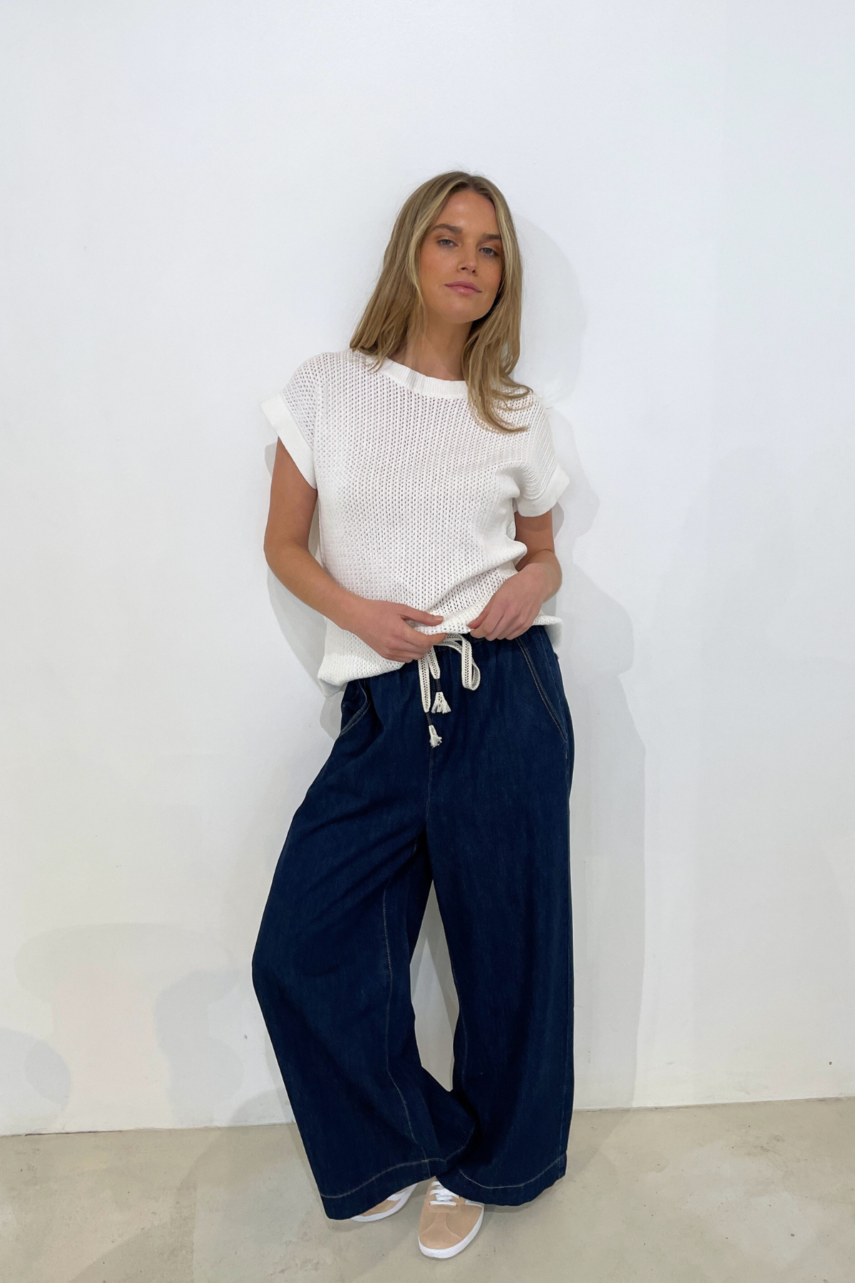 LANI KNIT TOP - WHITE