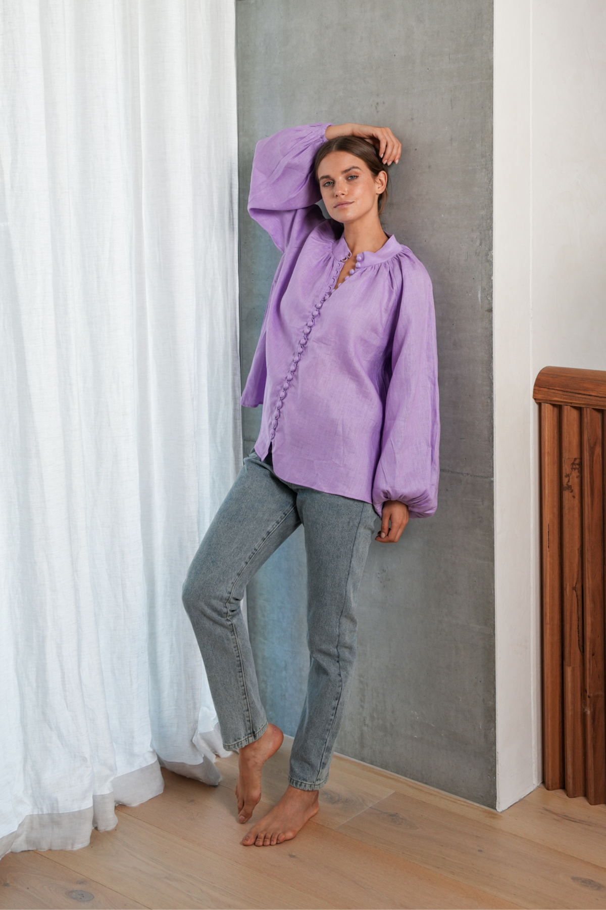 HANSEL BLOUSE- LILAC