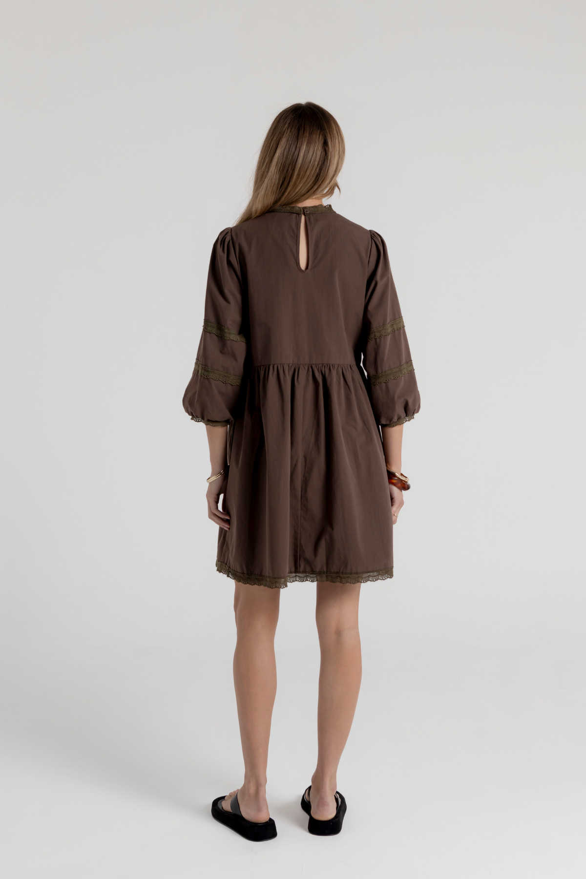 SIAN DRESS - BROWN
