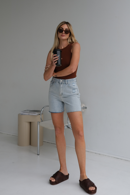 GEMMA SHORT - DENIM