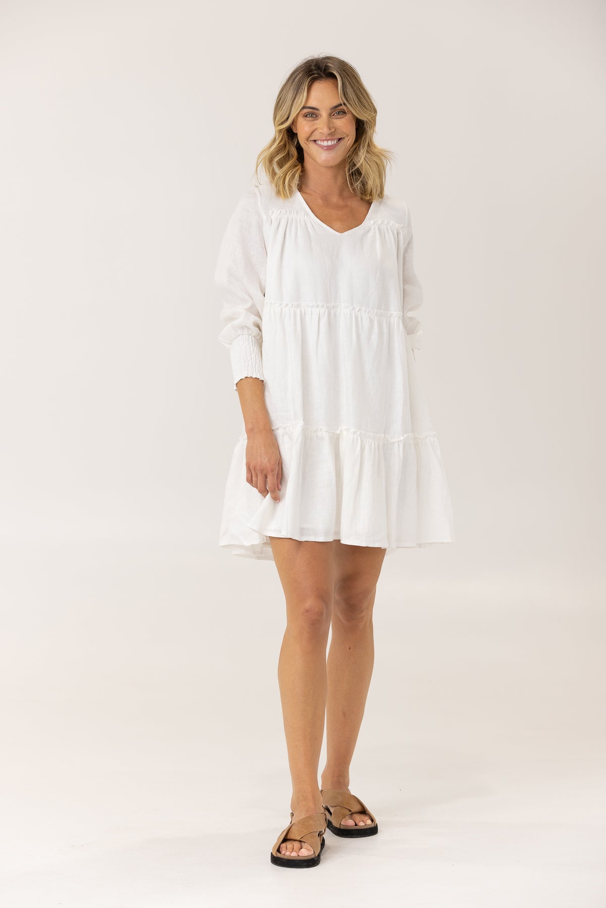 TATUM DRESS- WHITE