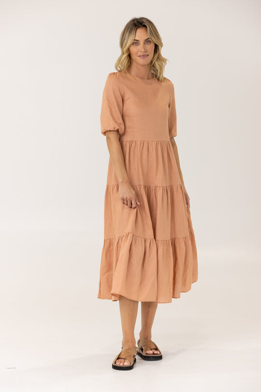 CLEO DRESS - TERRACOTTA