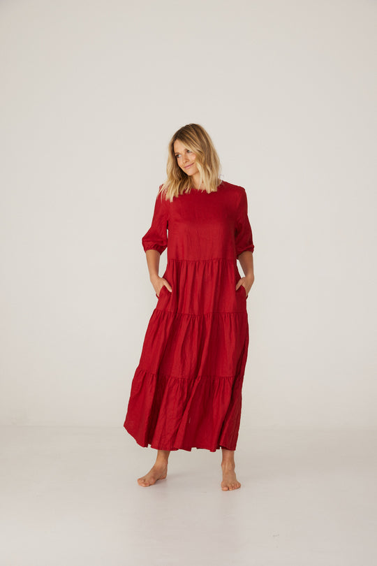 CLEO DRESS - RED