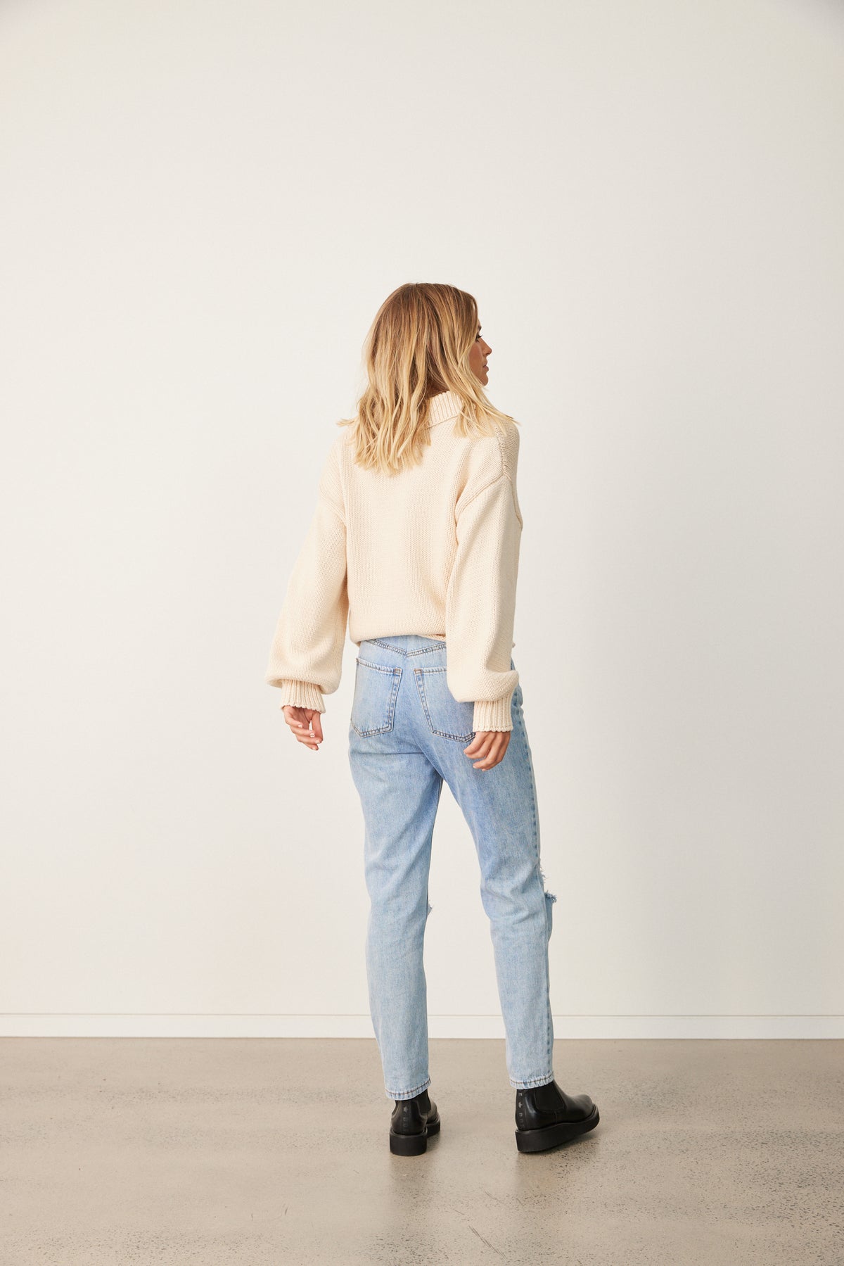 WREN KNIT JUMPER - NATURAL