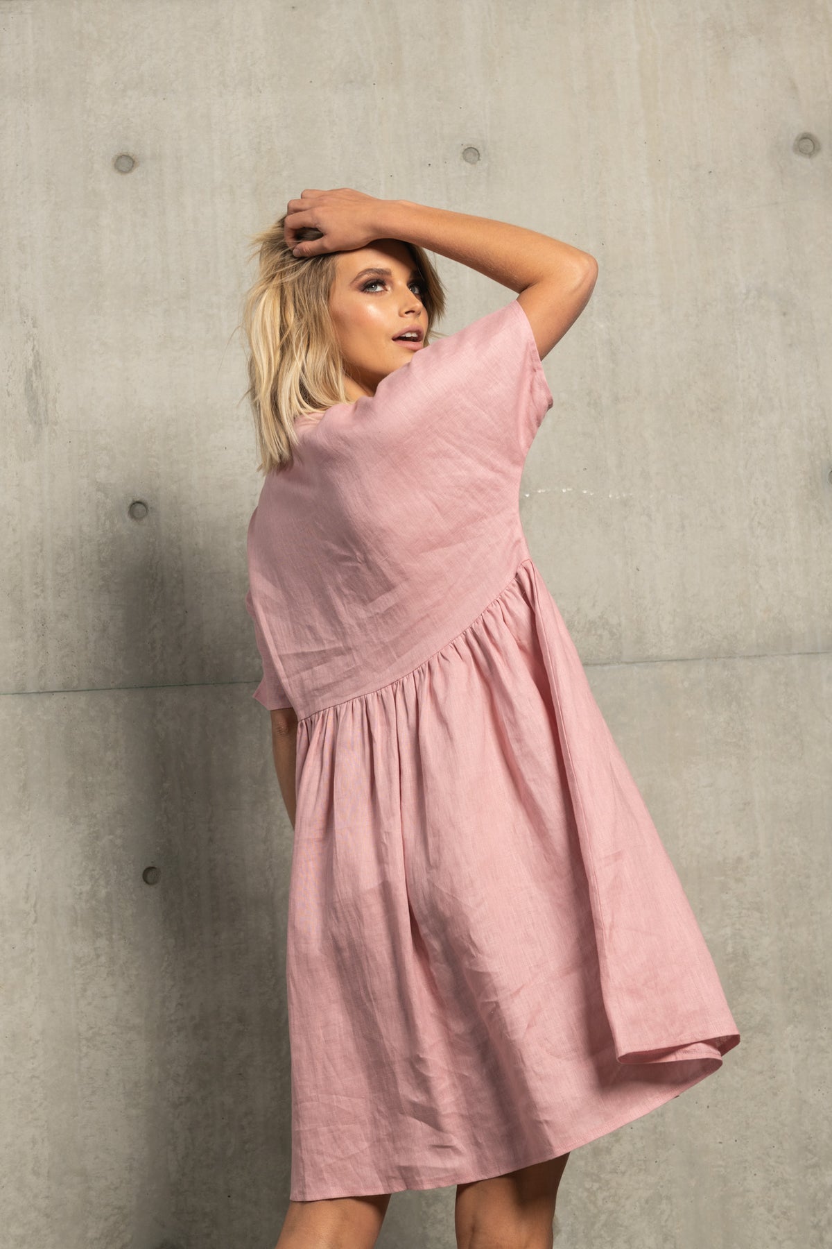 VIOLET DRESS - DUSTY PINK