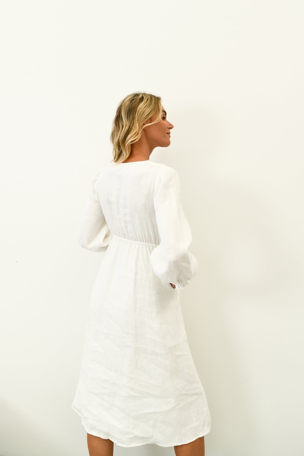 MALLORY DRESS- WHITE