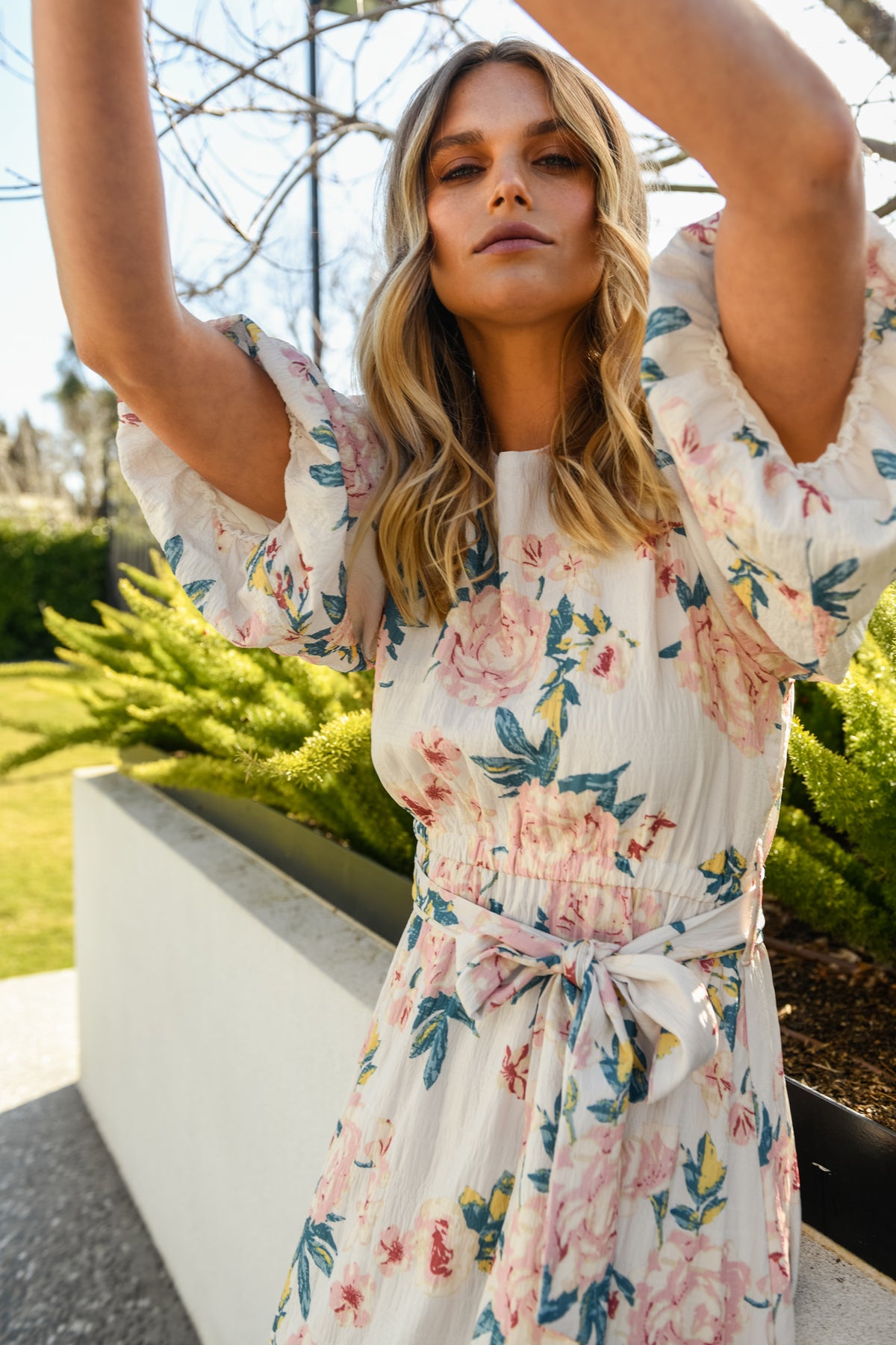 TILLY MAXI DRESS - BLUSH FLORAL