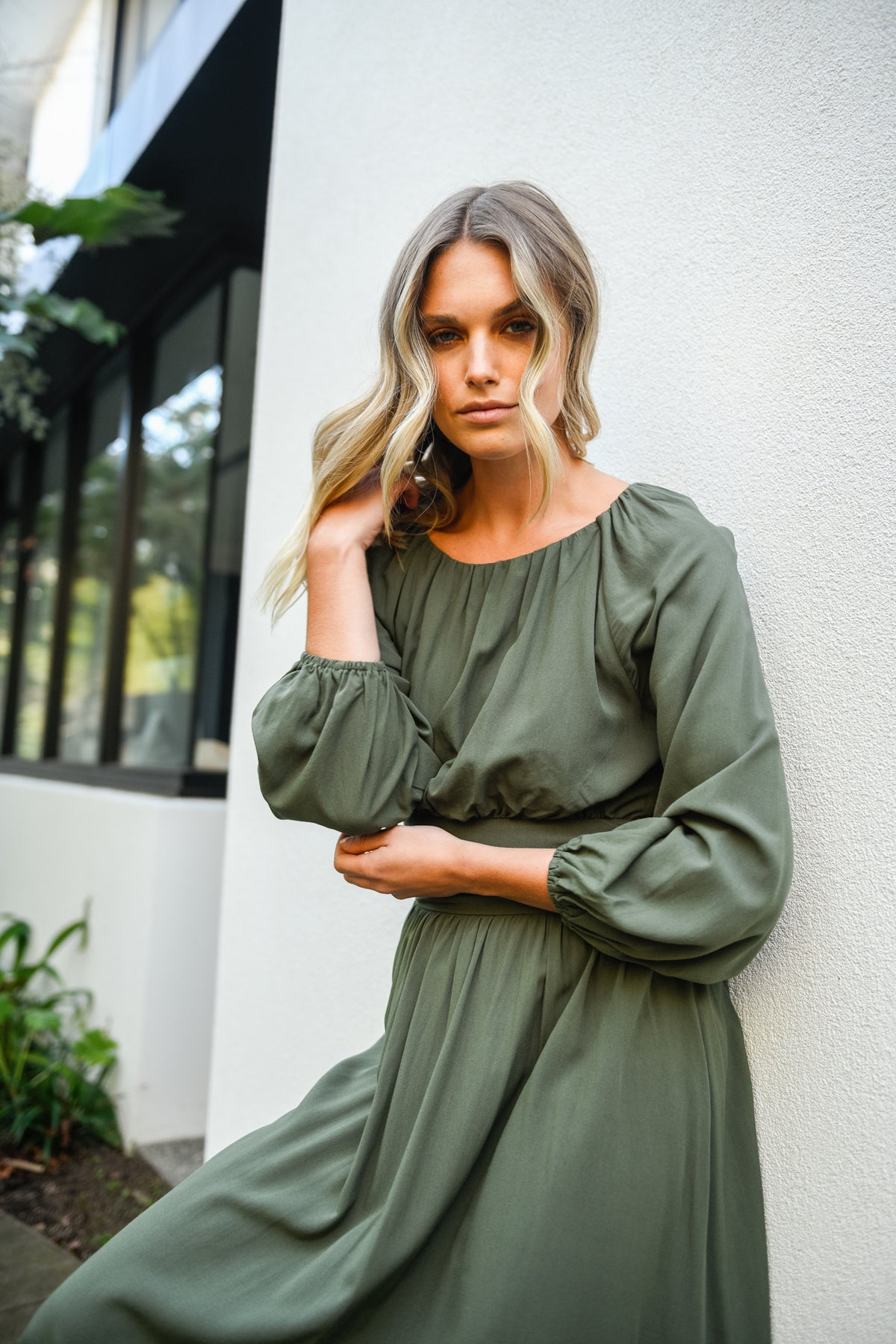 LORI DRESS - GREEN