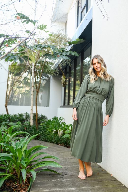 LORI DRESS - GREEN