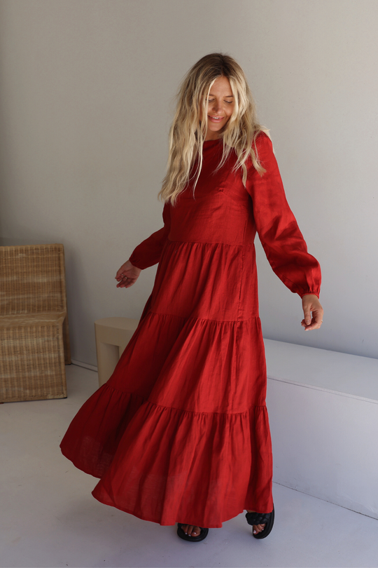STELLA DRESS - RED