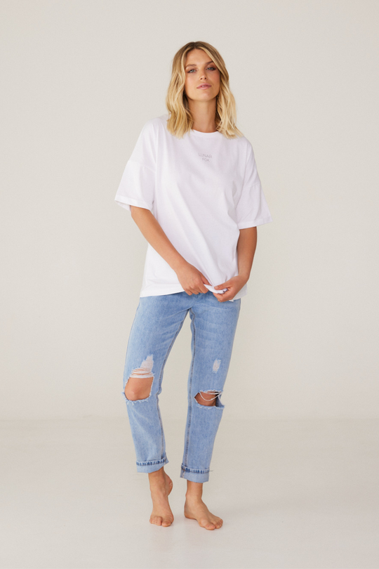 LUNAR LOGO TEE - WHITE