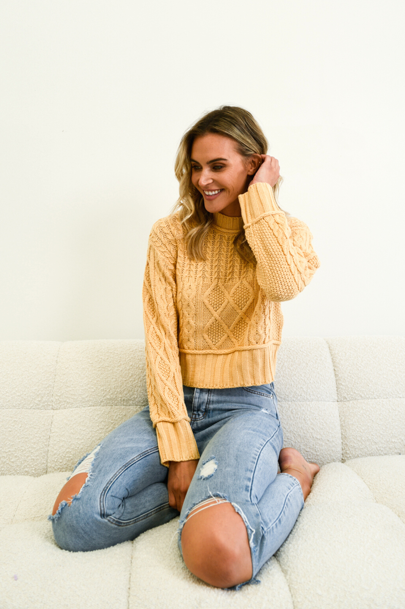 Mango sales yellow sweater