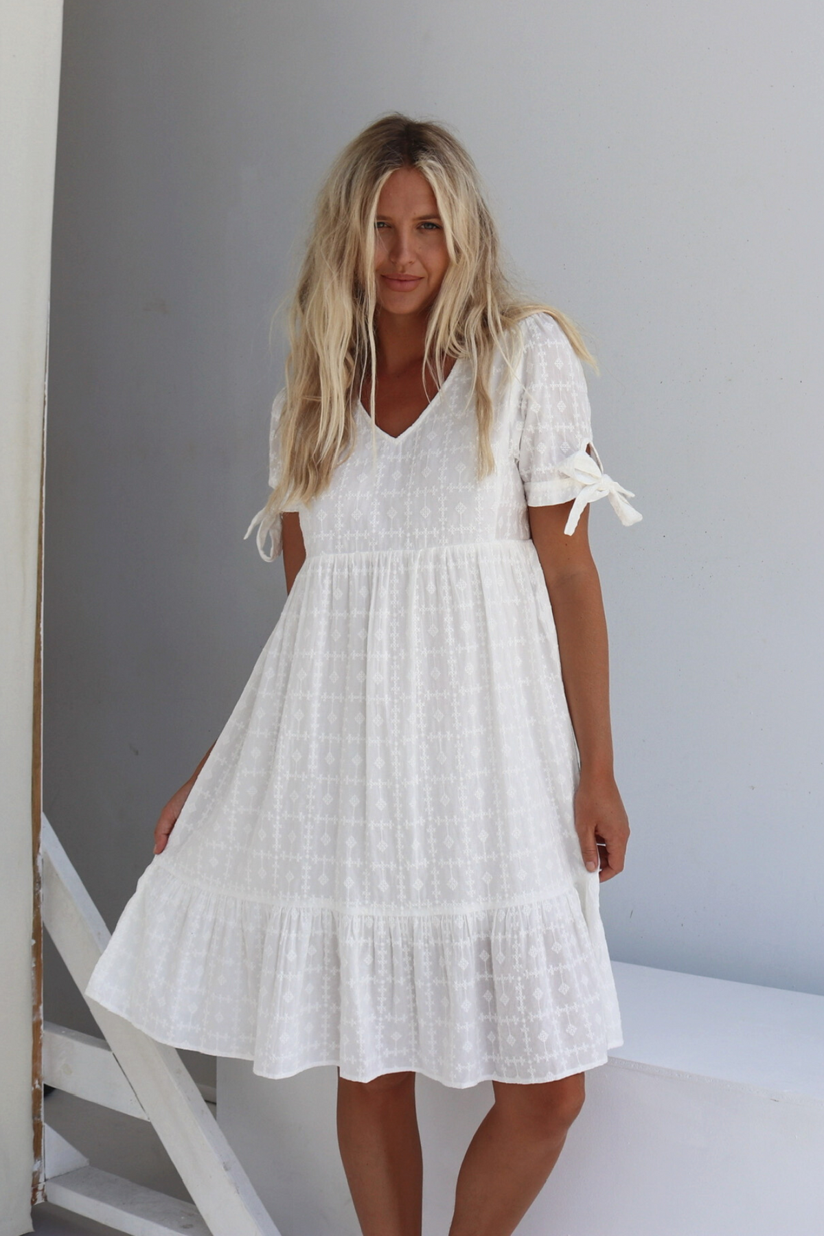 FLEUR DRESS - WHITE