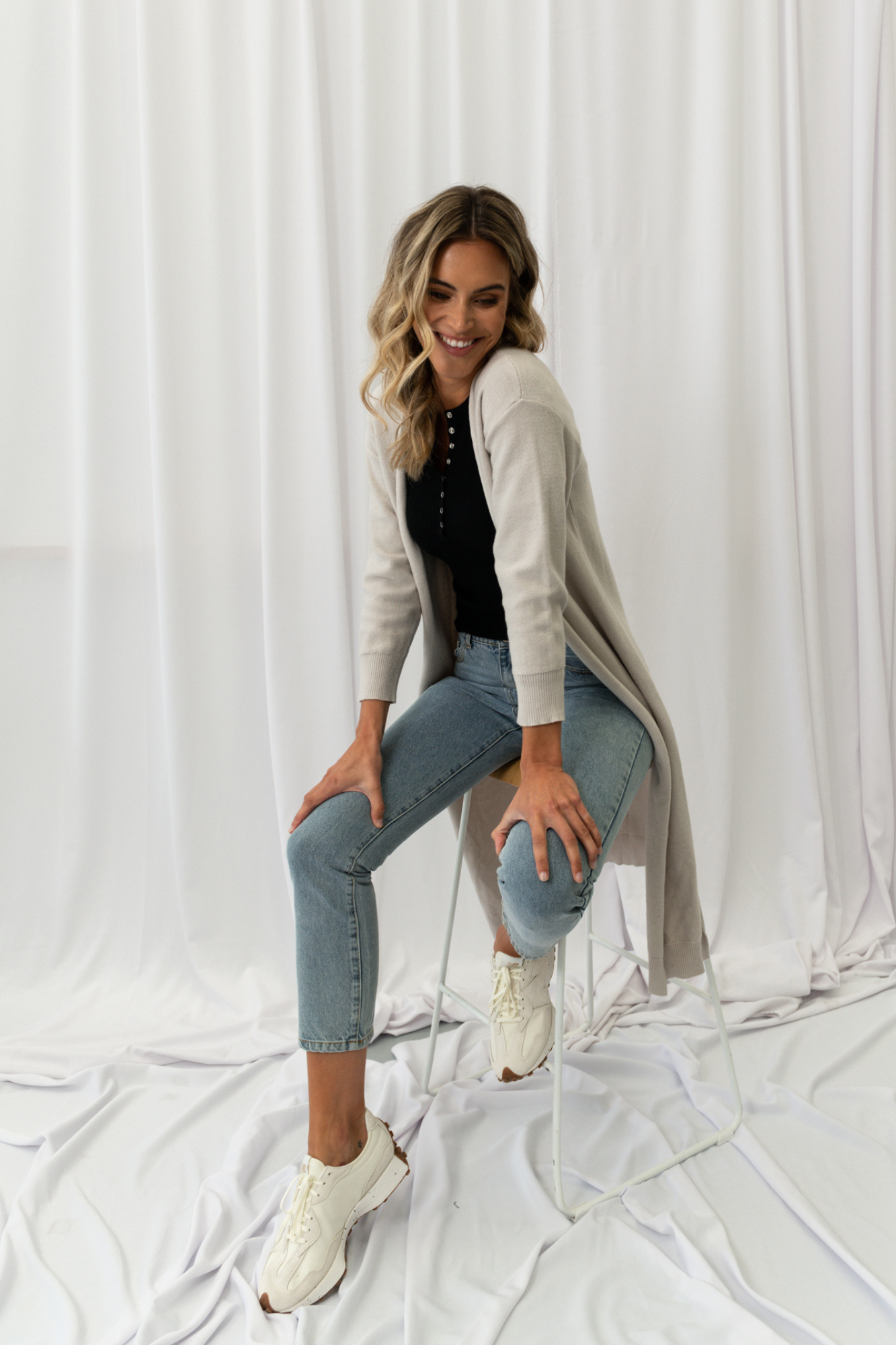 Gray cardigan 2025 outfit ideas